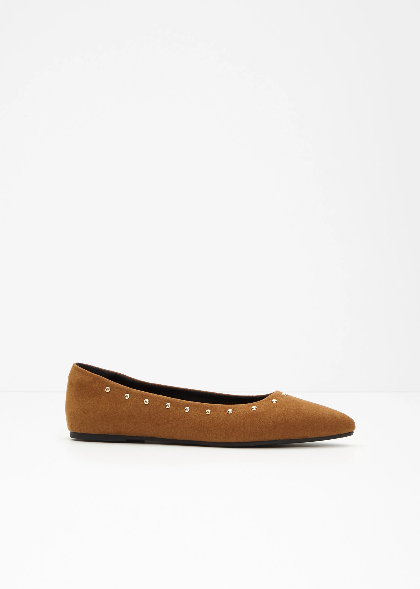 Ballerina's met studs • cognac • bonprix online shop