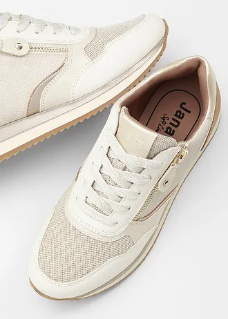 Sneakersy marki Jana w komfortowej tęgości • beżowo-złoty • sklep bonprix