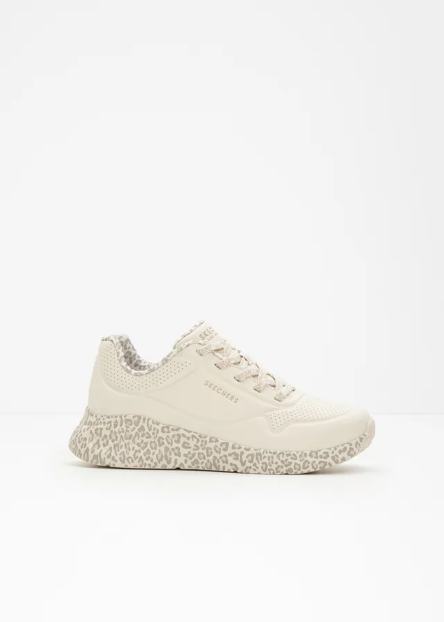 Sneakers Skechers à mémoire de forme, Couleur: beige léopard