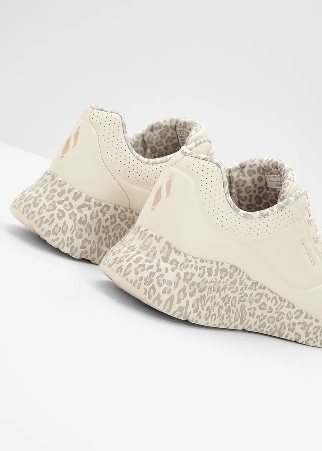 Sneakers Skechers à mémoire de forme • beige léopard • product-page.page-title-suffix