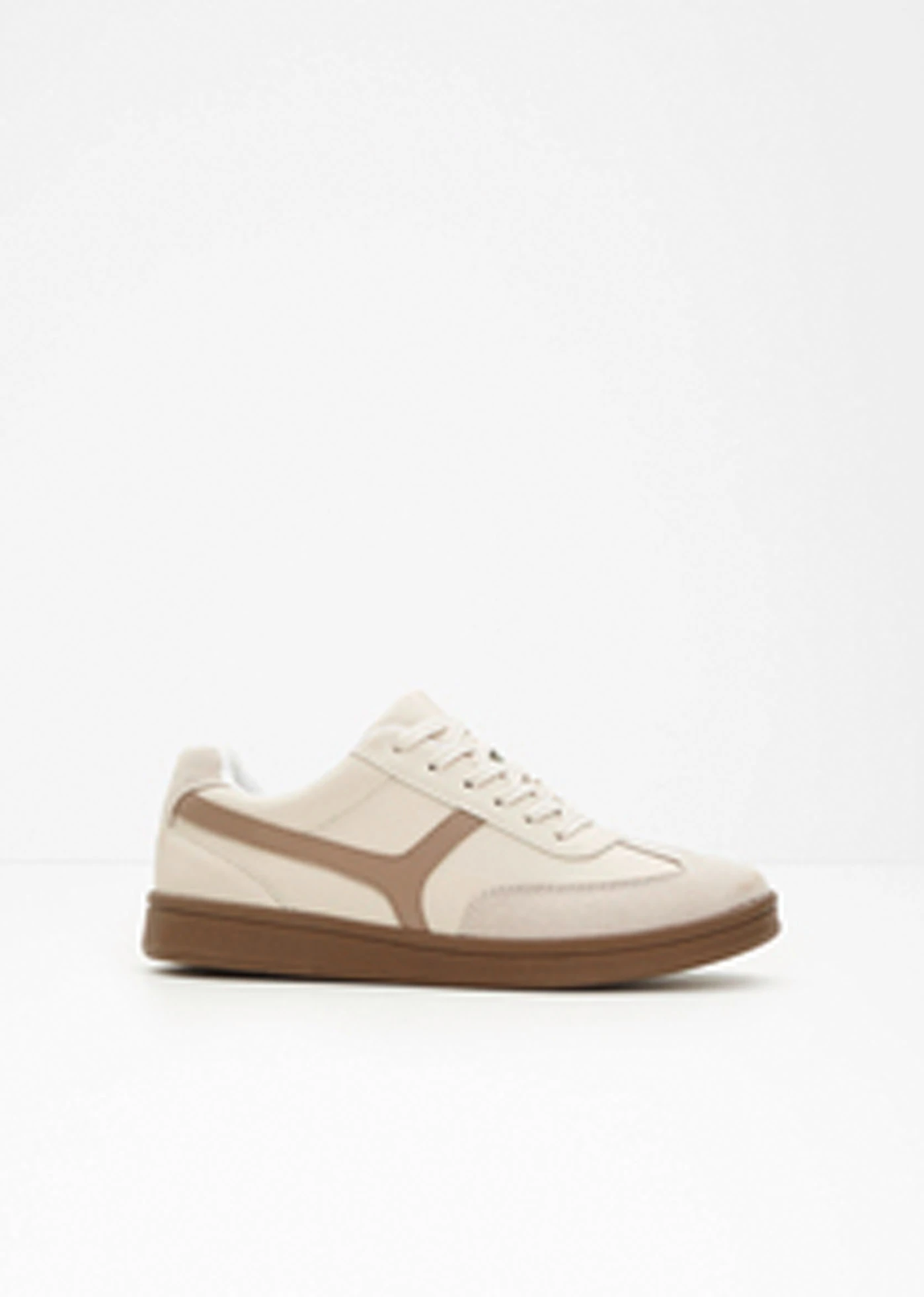 Pantofi sport cu aspect retro • bej nisipiu mat/maro castaniu • magazin bonprix