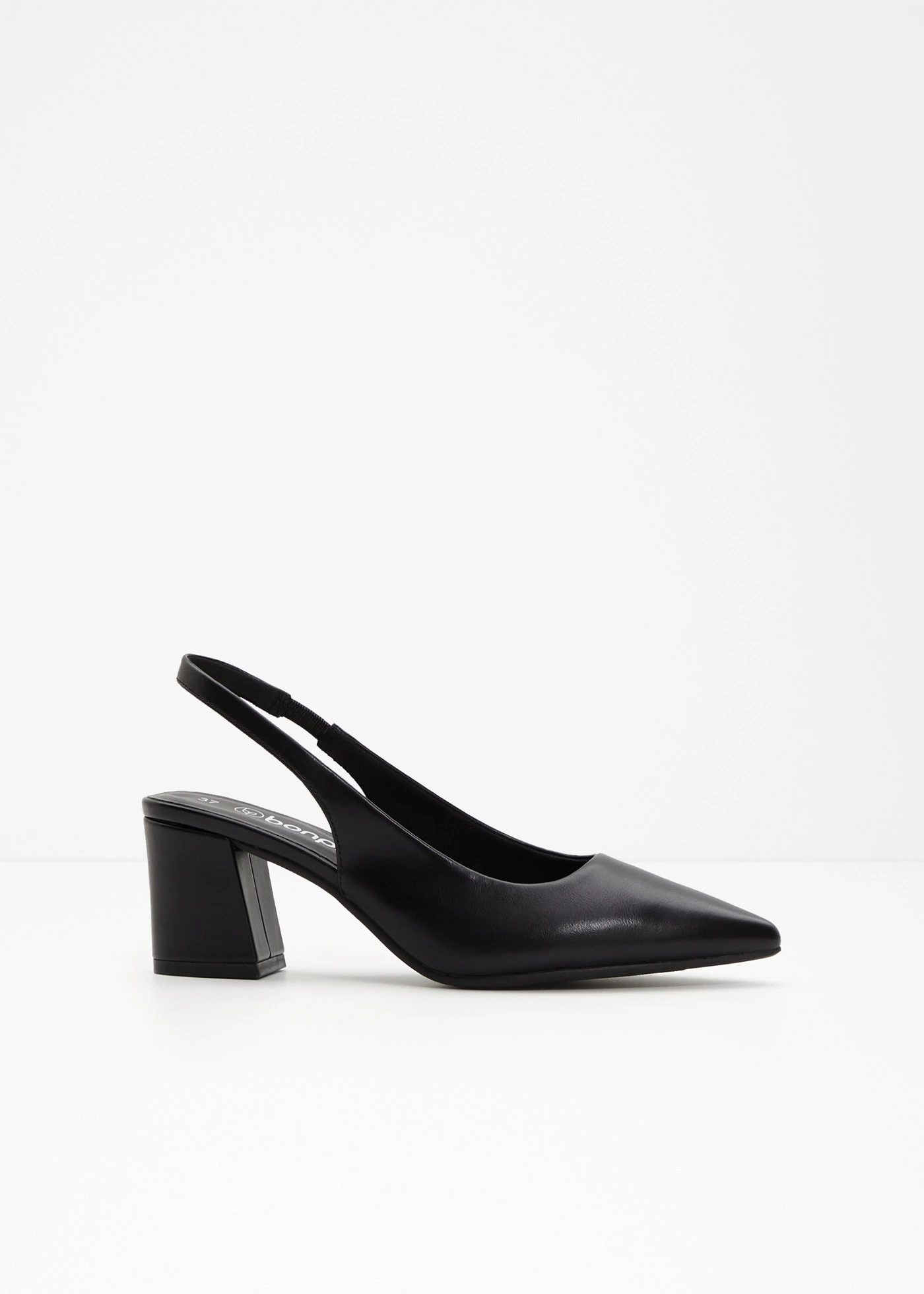 Escarpins slingback à talon carré • noir • Boutique bonprix