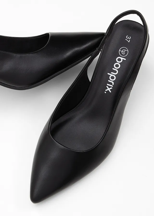 Escarpins slingback à talon carré • noir • product-page.page-title-suffix