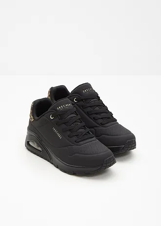 Sneakers Skechers à mémoire de forme, Couleur: noir léopard