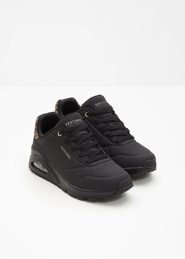 Sneakers Skechers à mémoire de forme, Couleur: noir léopard