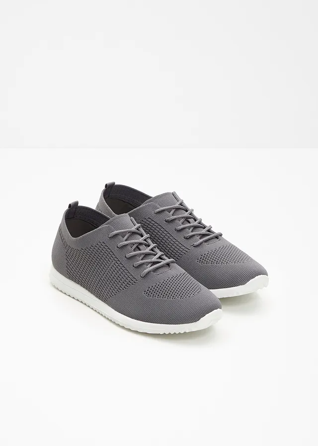 Comfortabele sneakers van zacht materiaal, Kleur: grijs