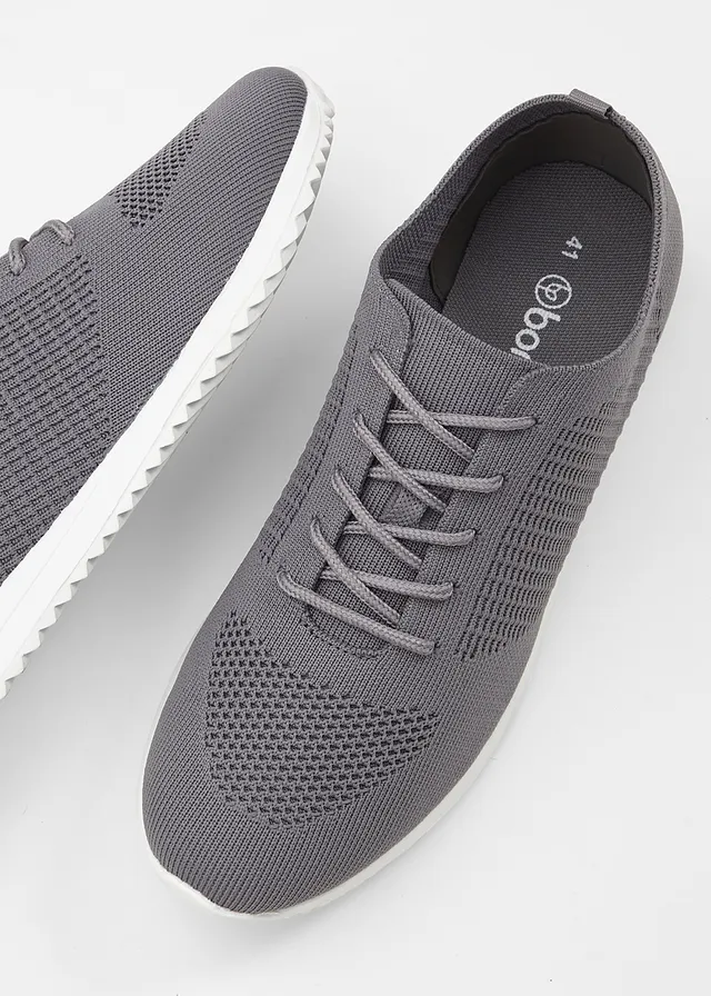 Comfortabele sneakers van zacht materiaal, Kleur: grijs