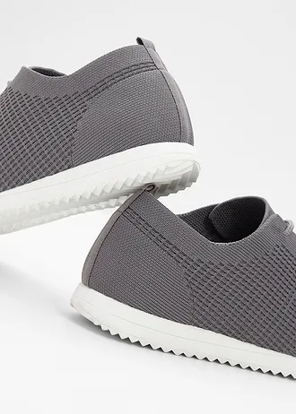 Comfortabele sneakers van zacht materiaal • grijs • bonprix online shop