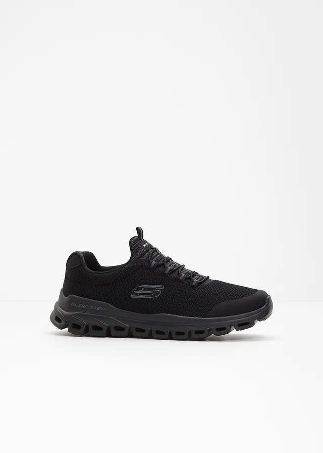 Sneakers à enfiler Skechers à mémoire de forme, Couleur: noir
