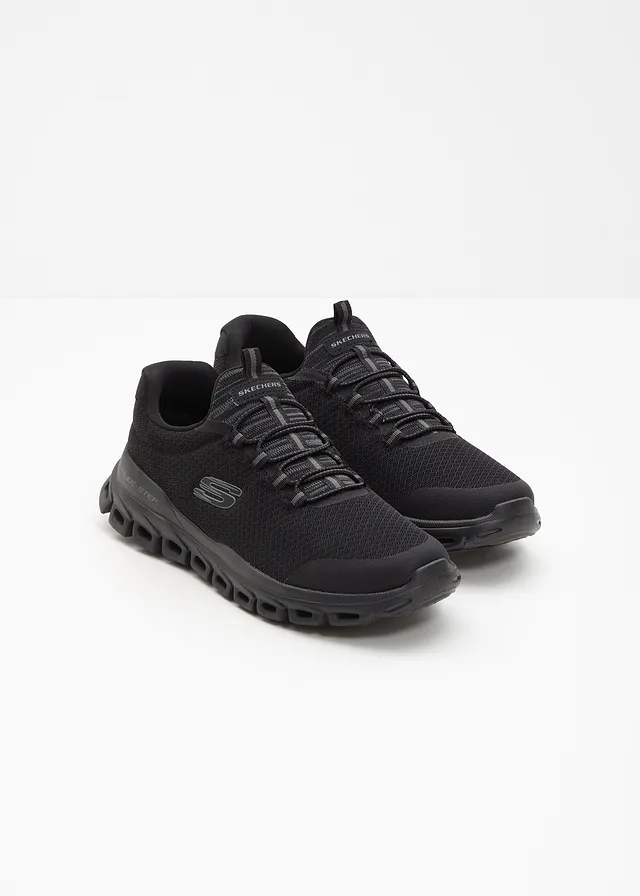 Sneakers à enfiler Skechers à mémoire de forme, Couleur: noir