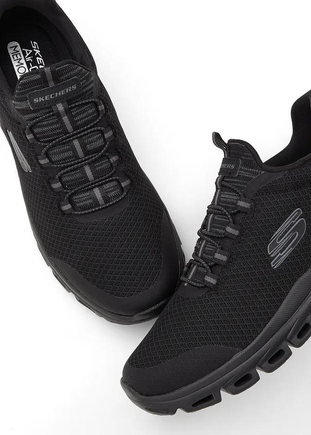Comfortabele slip-in sneakers van Skechers met memory foam, Kleur: zwart