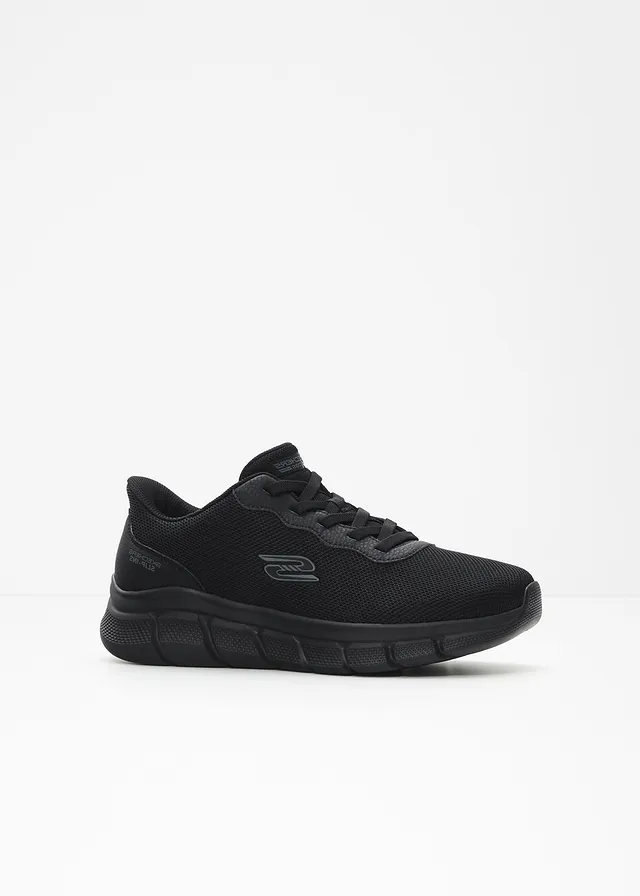 Sneakers slip-in Skechers confortables avec première à mémoire de forme, Couleur: noir