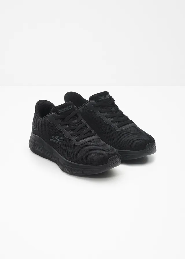 Comfortabele slip-in sneakers van Skechers met memory foam, Kleur: zwart