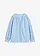 Tuniekblouse van luchtige mousseline, Kleur: lichtblauw