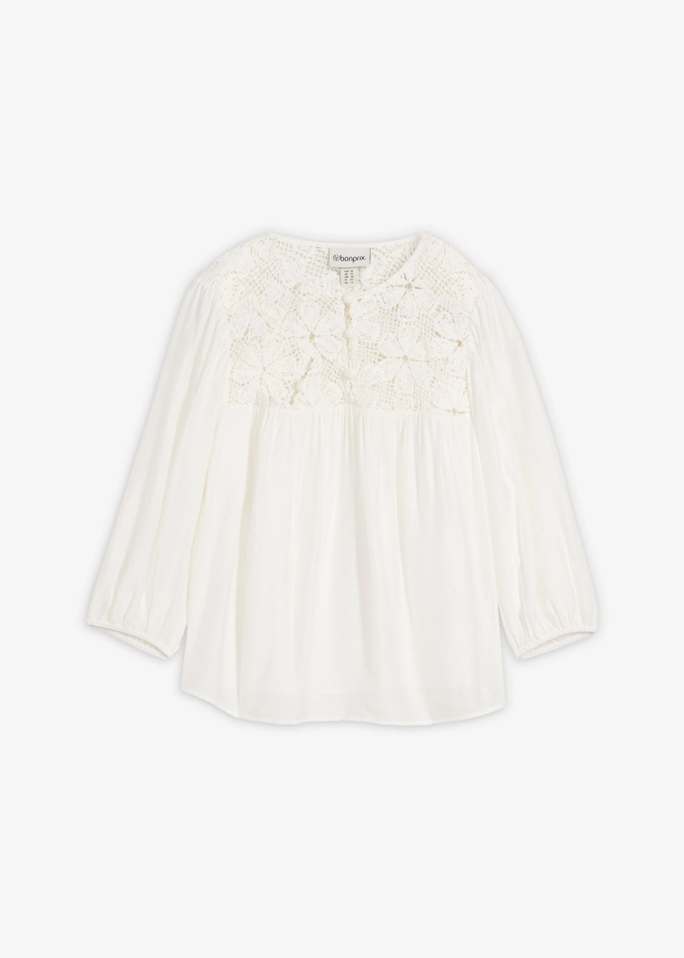 Blouse fluide • ecru • Boutique bonprix