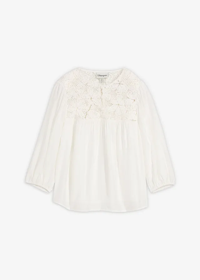 Blouse fluide • ecru • Boutique bonprix