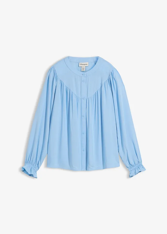 Prairieblouse van soepele viscose