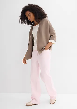 Gebreid vest, Kleur: taupe