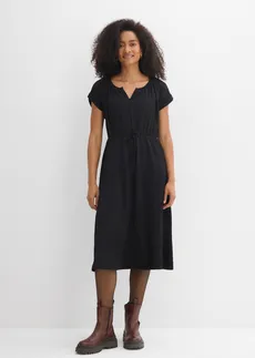 Rochie din material texturat • negru • magazin bonprix