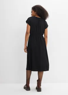 Rochie din material texturat • negru • magazin bonprix
