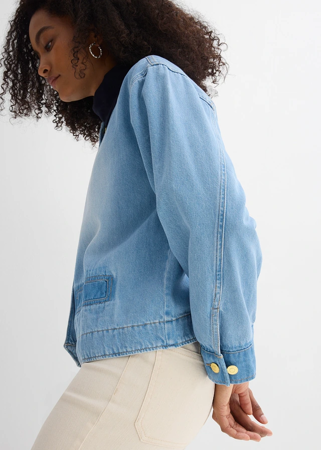 Spijkerjas van puur katoen • lichtblauw denim used • product-page.page-title-suffix