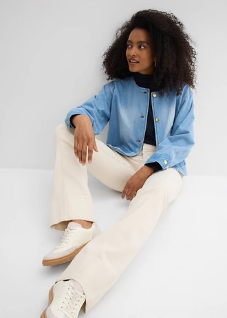 Geacă de blugi din bumbac 100% • bleu denim uzat • magazin bonprix