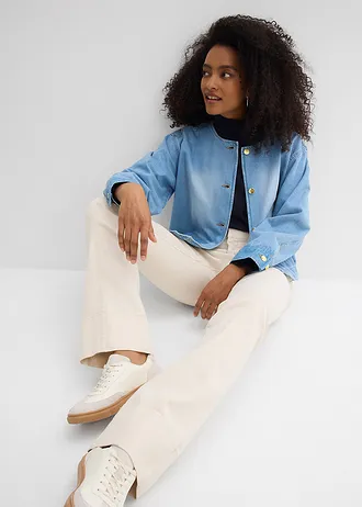 Veste en jean 100% coton • denim bleu clair used • Boutique bonprix