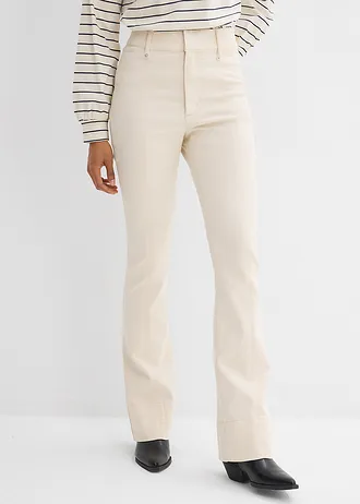 Bootcut farmer, High Waist, szín: festetlen