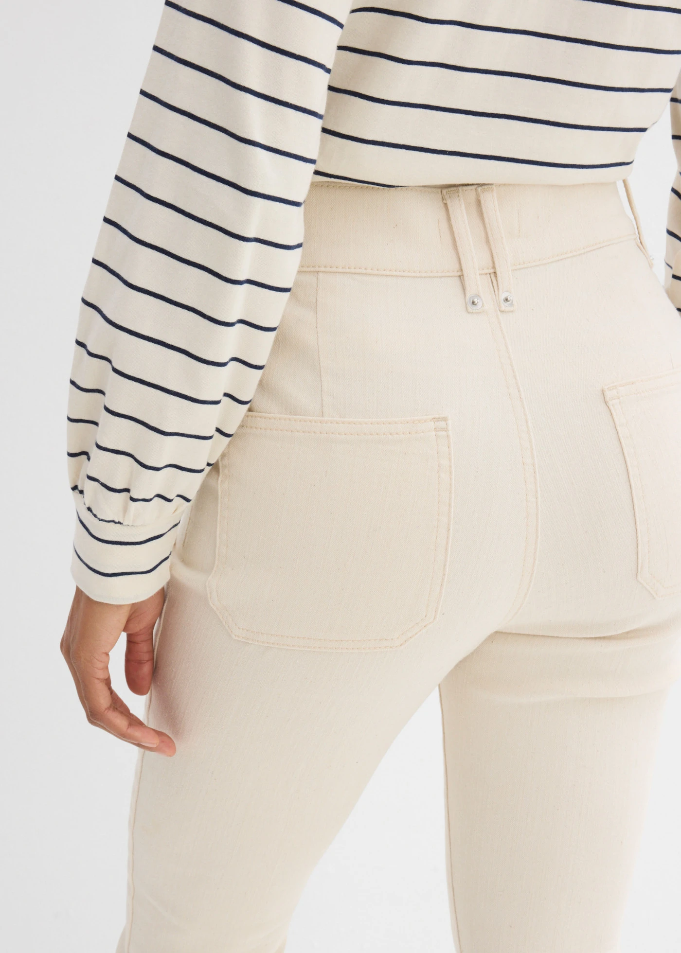 Džínsy, Bootcut, High Waist • nefarbená • obchod bonprix