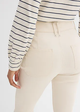 Džíny Bootcut, High Waist • nebarvené • bonprix obchod