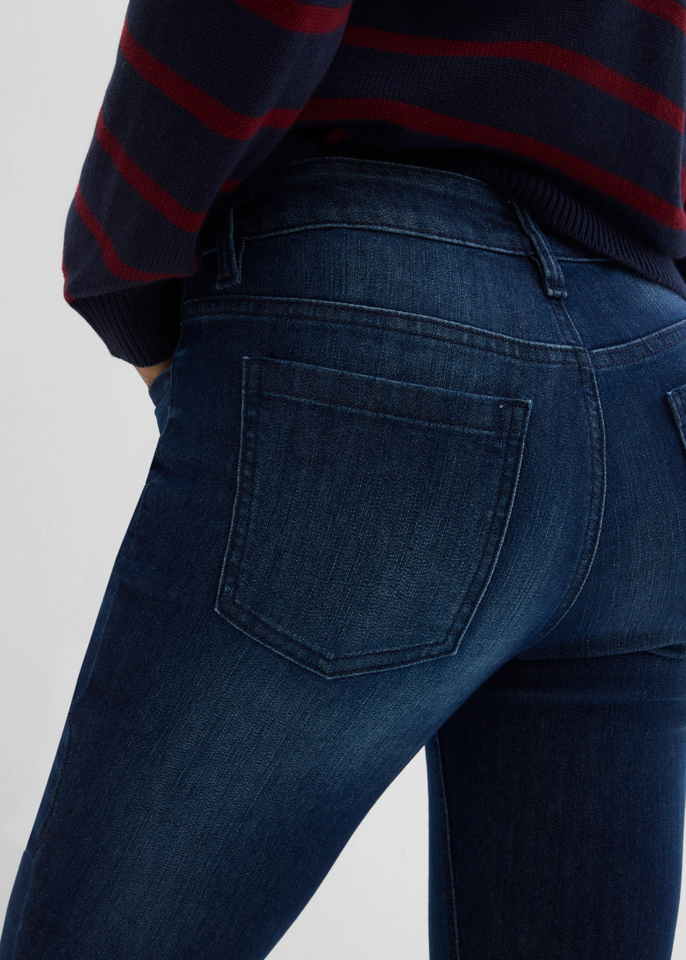 Strečové džíny Flared, Mid Waist • tmavě modrý denim used • bonprix obchod