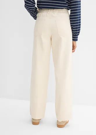 Loose straight jeans, mid waist • ongeverfd • bonprix online shop