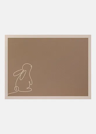 Wasbare deurmat met paasmotief • bruin gedessineerd • bonprix online shop