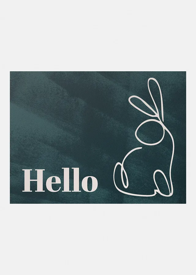 Wasbare deurmat met paasmotief • antraciet met print • bonprix online shop