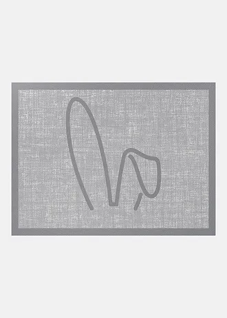 Wasbare deurmat met paasmotief • grijs met print • bonprix online shop