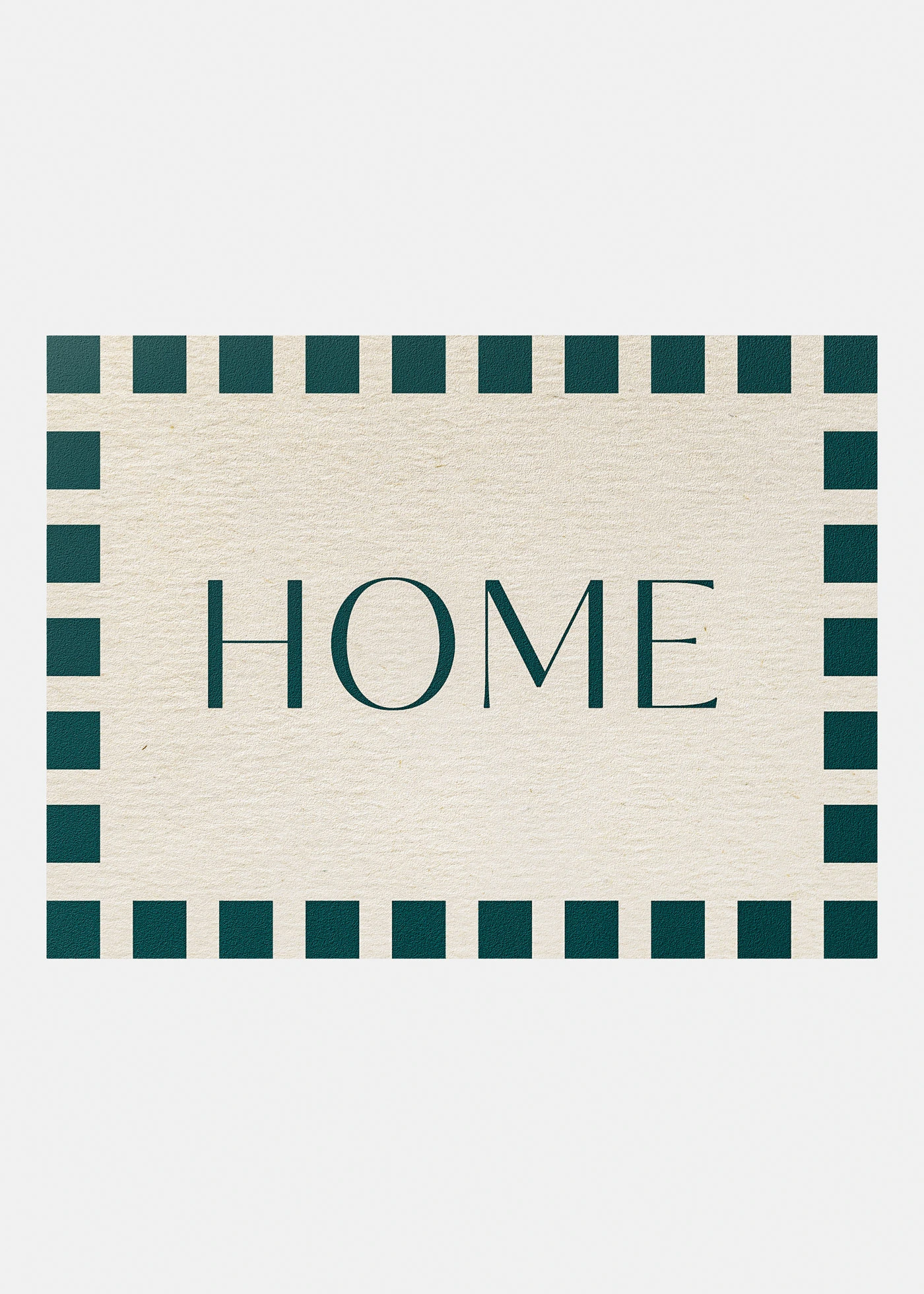 Zmywalna wycieraczka z napisem • kremowy- niebieskozielony z nadrukiem • sklep bonprix