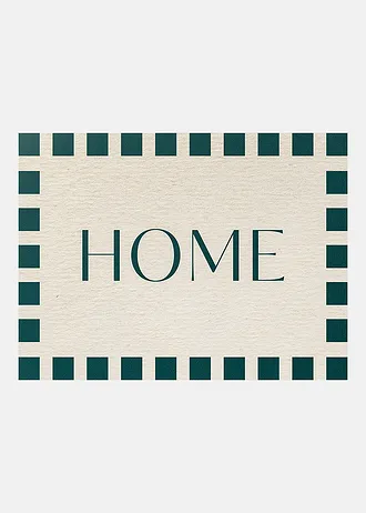 Pratelná rohožka s natištěným nápisem