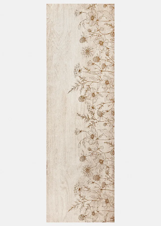 Covoraș de intrare cu design floral