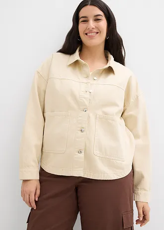 Surchemise 100% coton, Couleur: sable clair