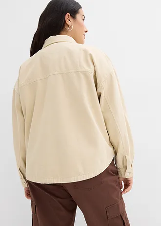 Surchemise 100% coton, Couleur: sable clair