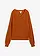 Svetr z bavlněné směsi, barva: oranžovohnědá