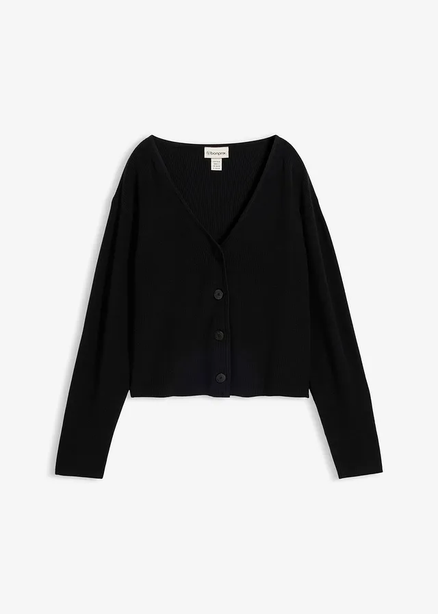 Gilet court en maille 100% coton