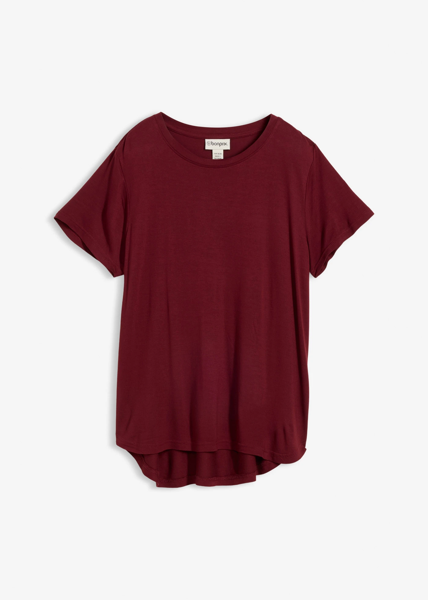 T-shirt long en viscose douce • rouge érable • Boutique bonprix