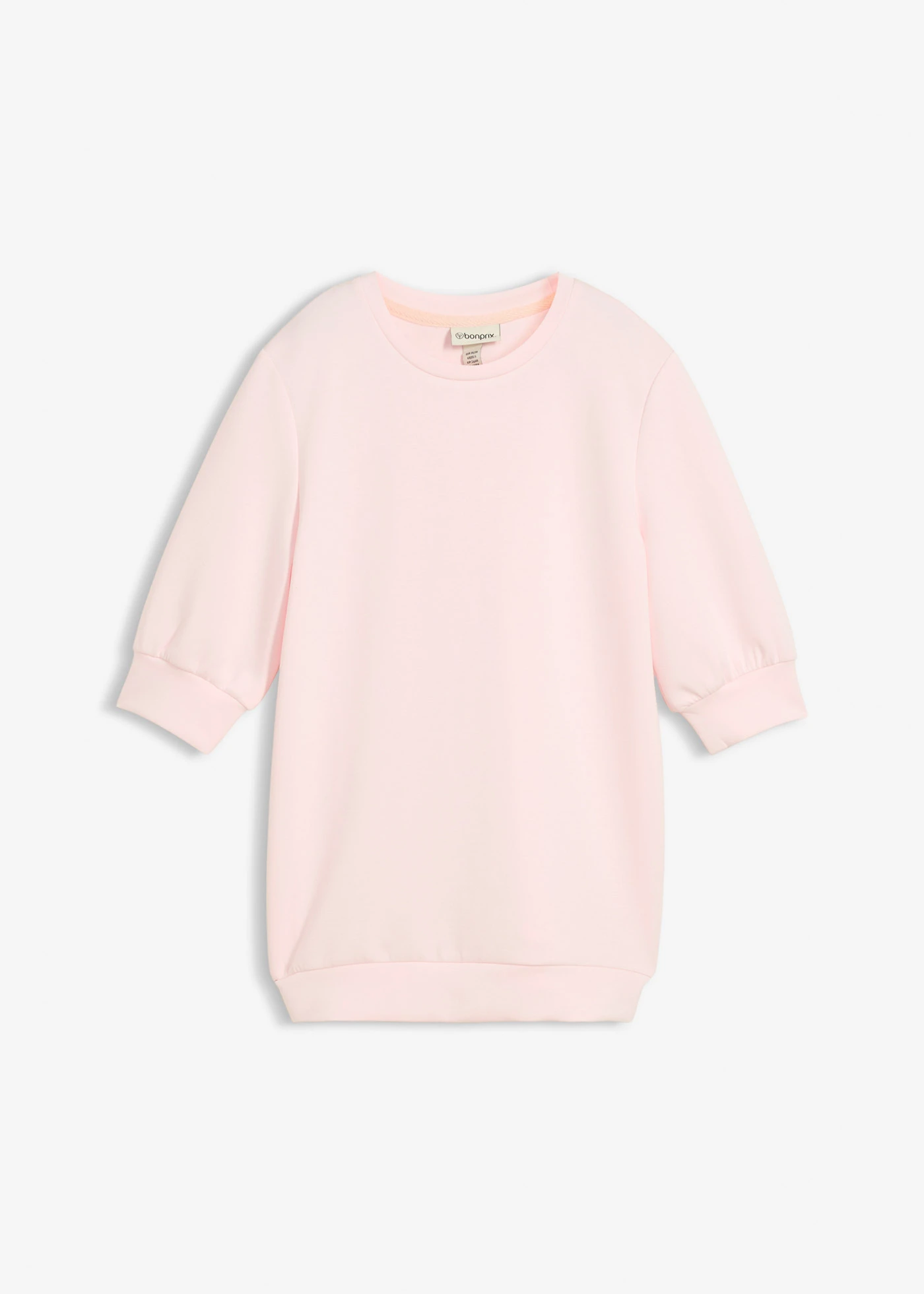 Wijde scuba sweater • lichtroze • bonprix online shop