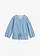 Spijkerblouse met pofmouwen, Kleur: lichtblauw denim
