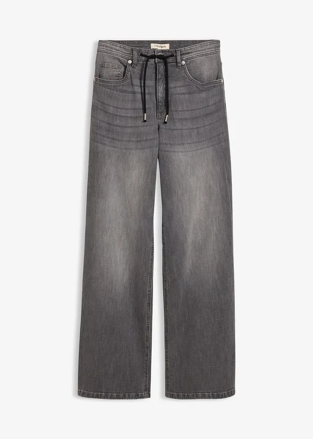 Blugi drepți Loose, High Waist