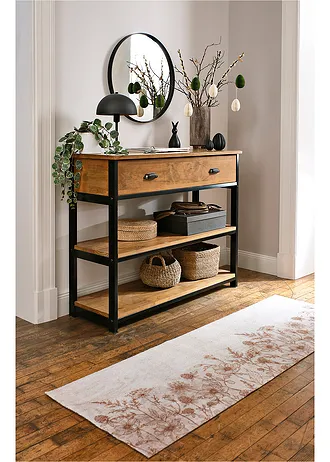 Wasbare deurmat met gebloemd design • ecru gebloemd • bonprix online shop