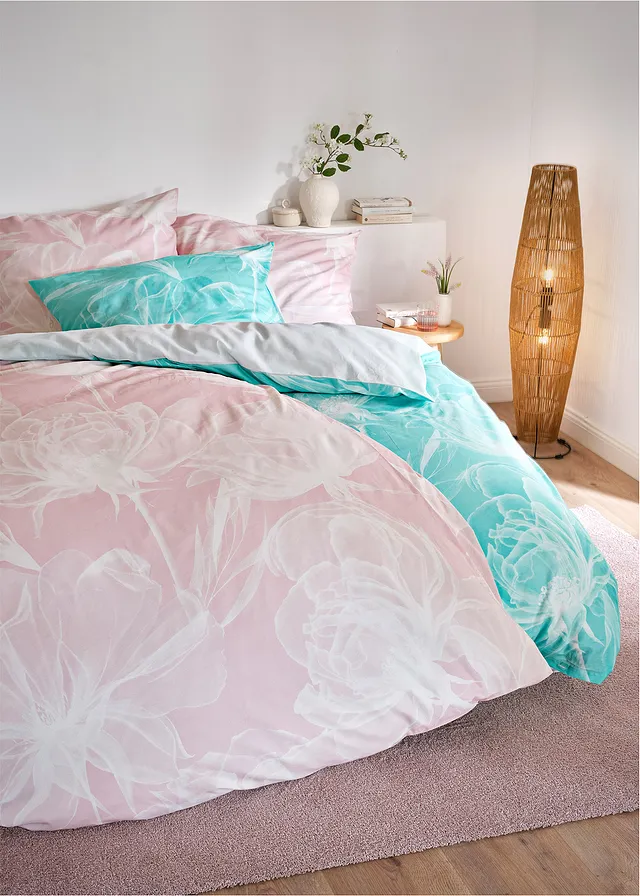 Parure de lit réversible en linon • rose • product-page.page-title-suffix