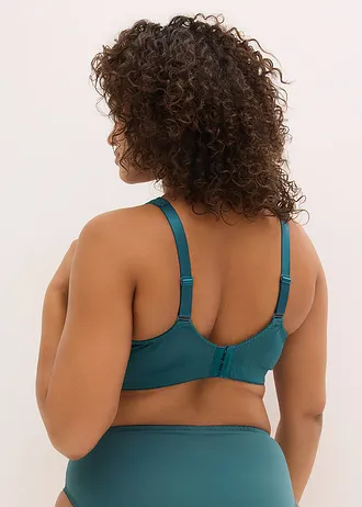 Soutien-gorge grand maintien sans armatures, bretelles rembourrées, Couleur: vert poivre