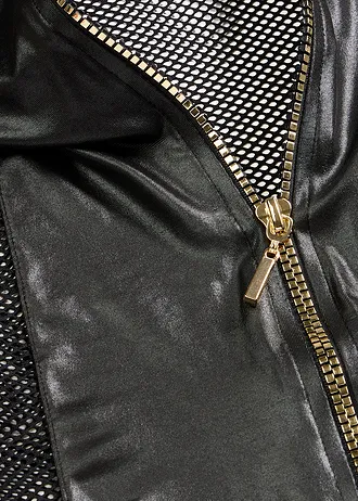 Sexy jurk met jarretelles en ritssluiting • zwart • bonprix online shop